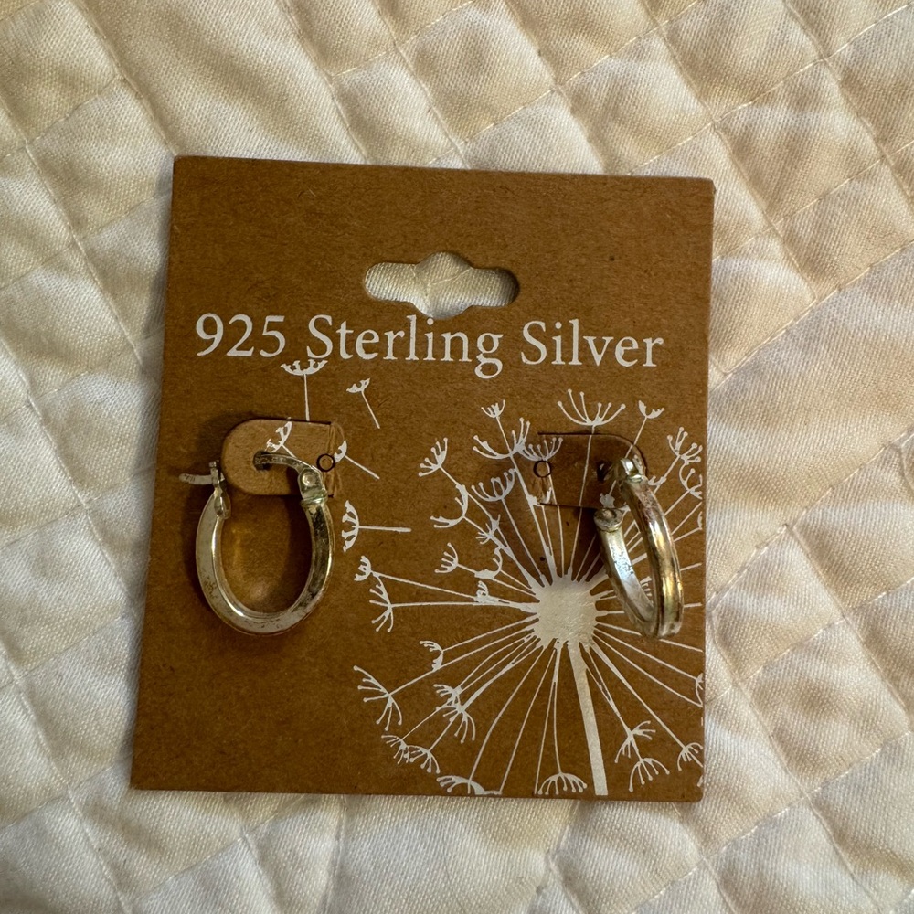 925 Sterling Silver Hoop Earrings